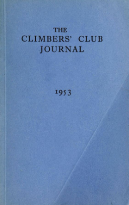 Climbers' Club 1953 Journal cover